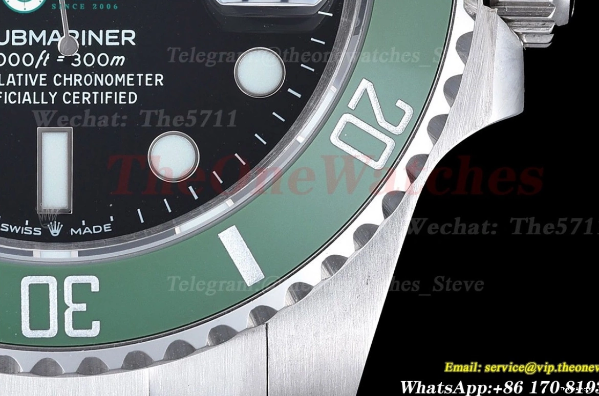 Black 41mm GDF Submariner SS MY8215 SS 126610LV 1224